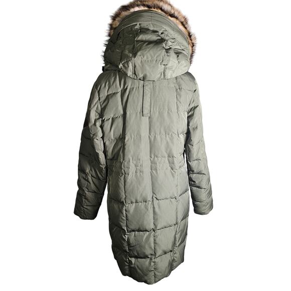 Eddie Bauer Waterfowl Down Parka Coat Removeable Fur and Hood Warm Large - Picture 3 of 9